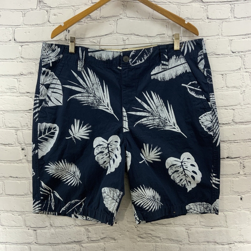 Roebuck And Co Hawaiian Print Shorts Mens Sz 38 Blue White‎